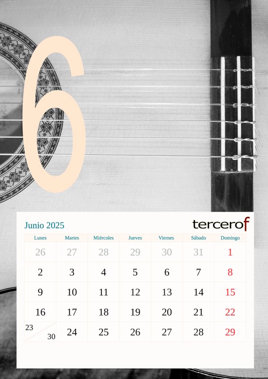 Junio 2025 – Calendario&nbsp;3F