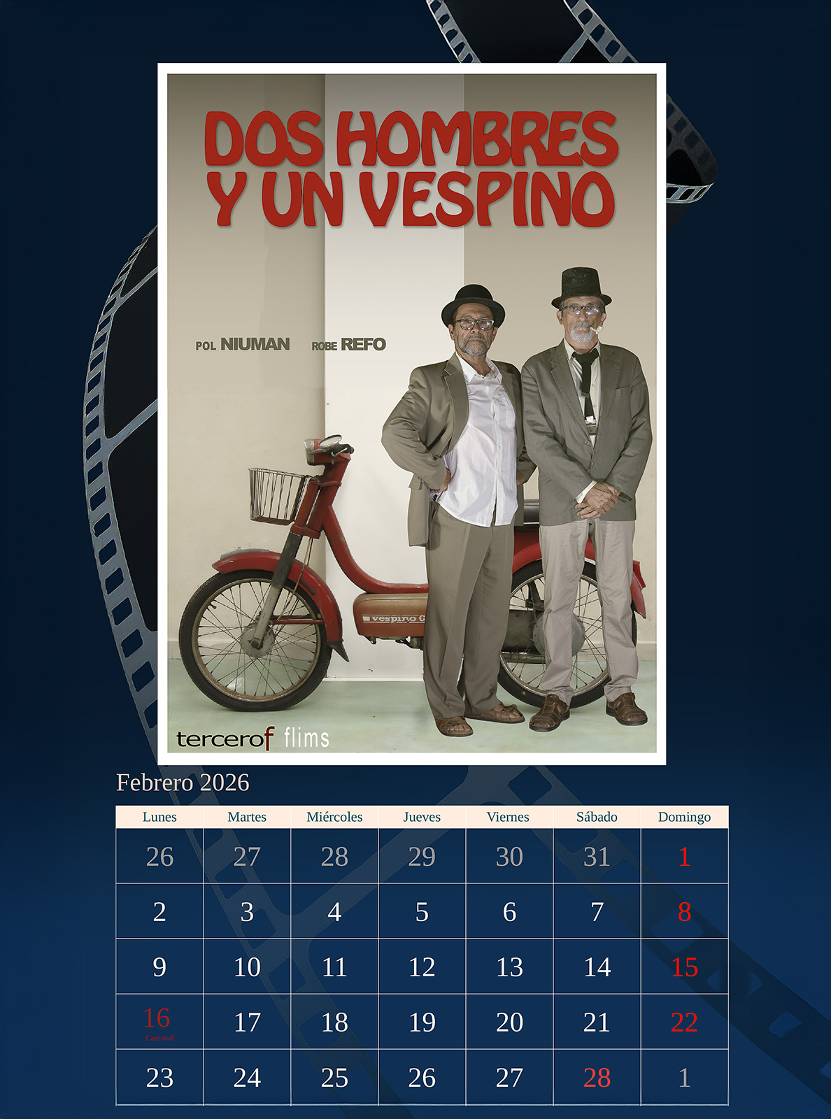 Febrero 2026 – Calendario&nbsp;3F